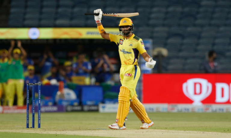 SMAT 2025: CSK Captain Ruturaj Gaikwad Dimolishes Services' Bowling Attack with Explosive Knock of 97 Runs