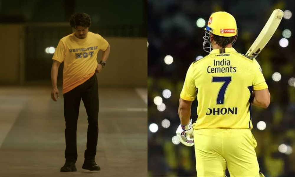Tamil Actor Vijay Incurs MS Dhoni “Definitely Not” Reference In GOAT Movie Trailer, Fans Go Berserk