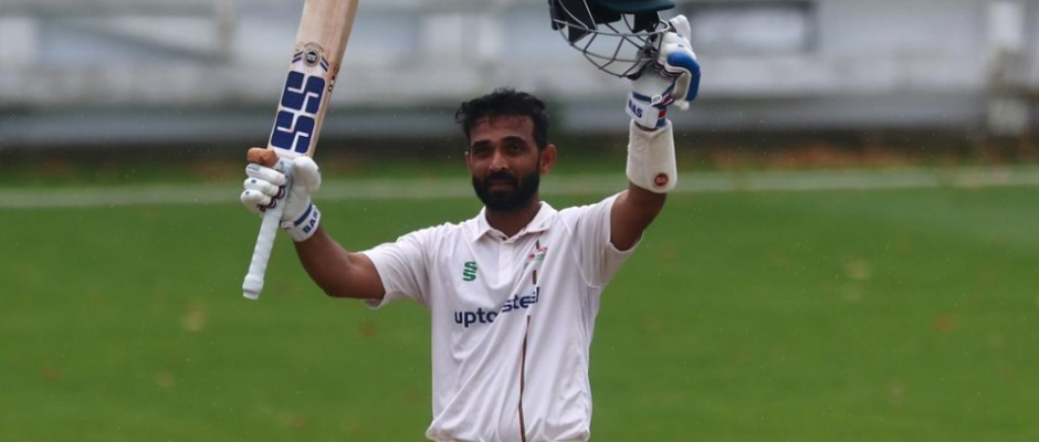 Ajinkya Rahane scores maiden ton for Leicestershire in clash against Glamorgan