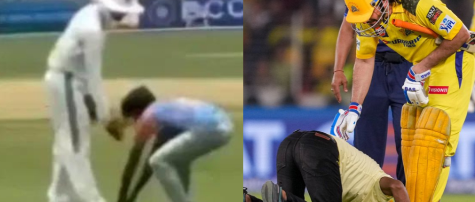 Duleep Trophy 2024-25: Ruturaj Gaikwad Receives Dhoni-like Treatment by Pitch Invader at Anantpura
