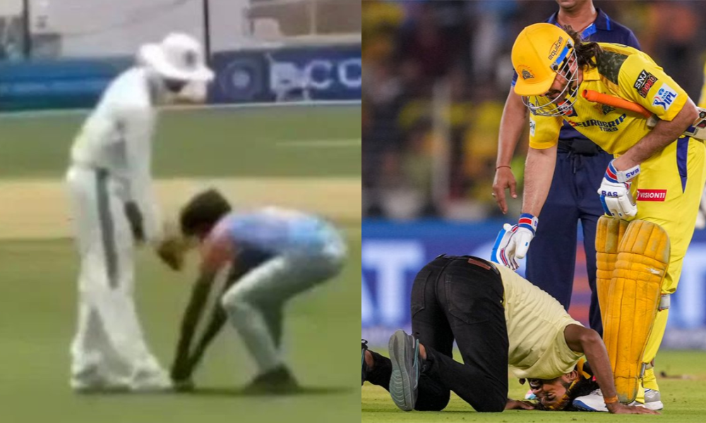 Duleep Trophy 2024-25: Ruturaj Gaikwad Receives Dhoni-like Treatment by Pitch Invader at Anantpura