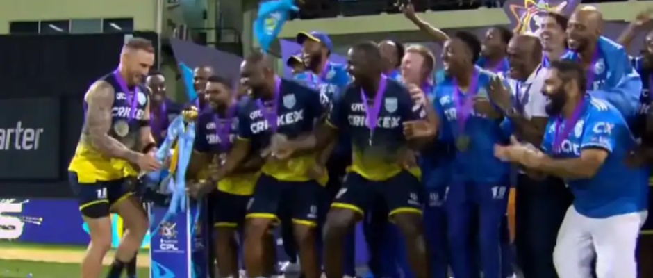 WATCH: Faf du Plessis Recreates Rohit Sharma's Winning Dance after clinching CPL Title