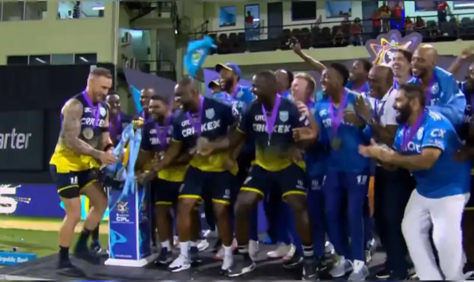 WATCH: Faf du Plessis Recreates Rohit Sharma's Winning Dance after clinching CPL Title