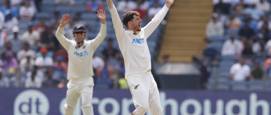 Mitchell Santner With 7-Wicket-Haul Traps Indian Batters in his Spin Web in Pune Test
