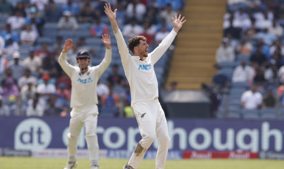 Mitchell Santner With 7-Wicket-Haul Traps Indian Batters in his Spin Web in Pune Test
