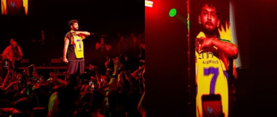 "Never Ending Craze": Tamil Artist Hiphop Tamizha Donnes Thala Dhoni's Jersey in Paris Concert