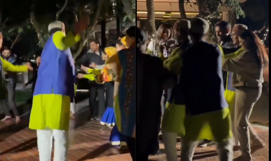 WATCH: MS Dhoni Dancing on Garhwali Folk Song “Gulabi Sharara” with Wife Sakshi