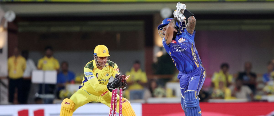 MS Dhoni Stumping of Suryakumar Yadav in CSK vs MI IPL 2025