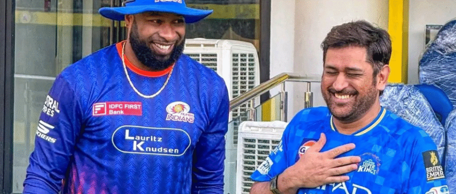 Dhoni and Pollard