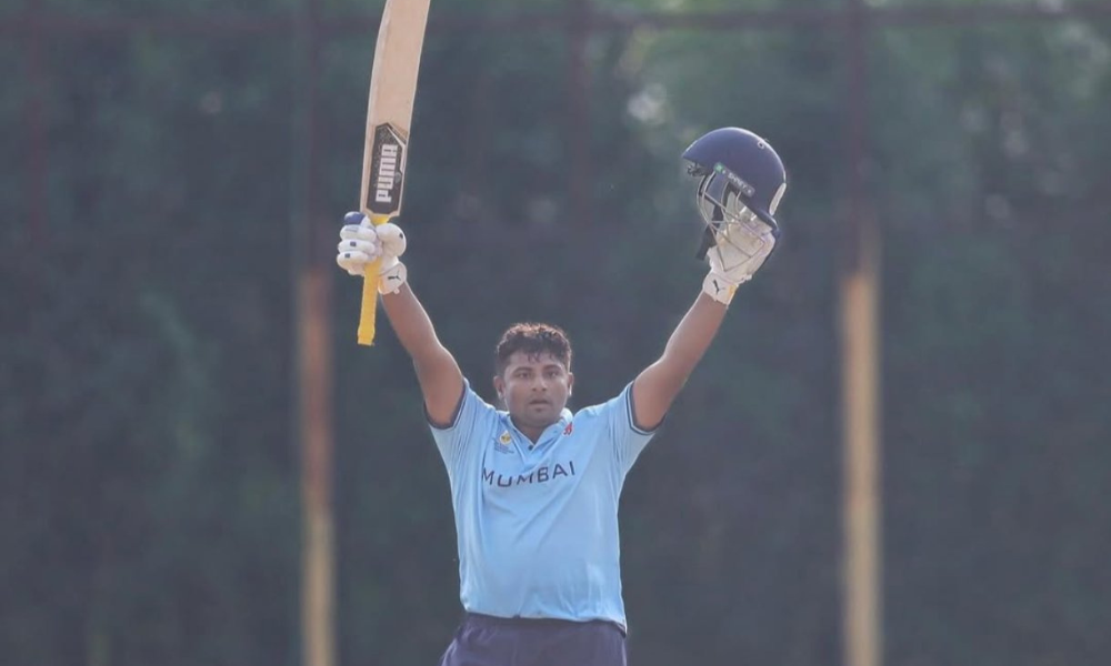 Sarfaraz Khan Creates History With Fastest Fifty and 30-Run Over in Vijay Hazare Trophy