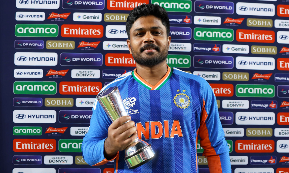 Sanju Samson wins ICC Player of the Month after T20 World Cup heroics