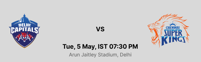 CSK VS DC